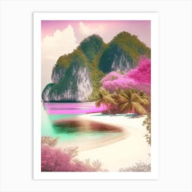 Palawan Island Malaysia Soft Colours Tropical Destination Art Print