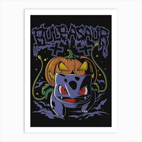 Bulbasaur Halloween Pokemon Art Print