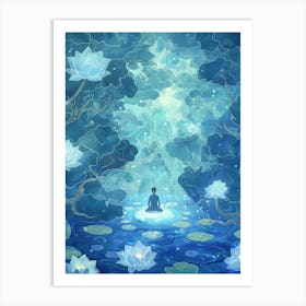 Meditation In The Water Art Print