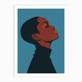 Portrait Of A Black Woman 5 Art Print