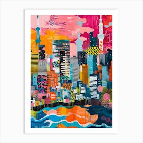 Kitsch Tokyo Colourful 3 Art Print