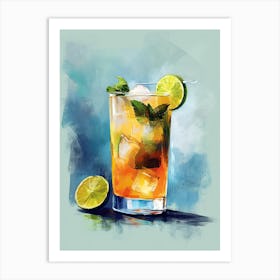 Tequila Cocktail 1 Art Print