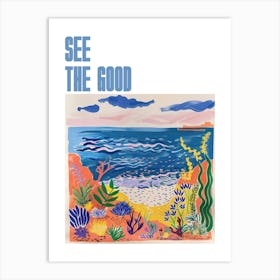 See The Good Poster Seaside Painting Matisse Style 7 Art Print