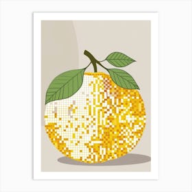 Mosaic Orange Art Print