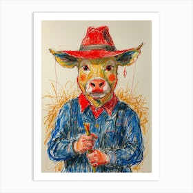 Cowboy 2 Art Print