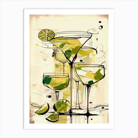 Margaritas 1 Art Print