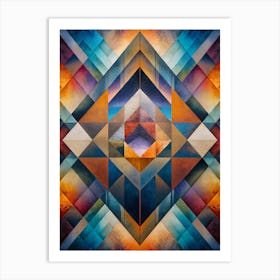 Geometric Abstract Painting Art Print