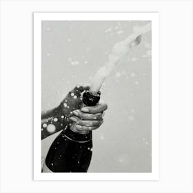 Champagne Bottle Art Print