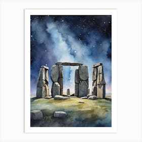 Stonehenge 3 Art Print