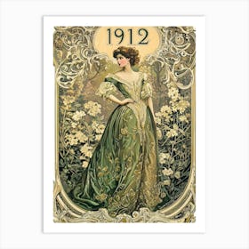 Aihrgdesign A Vintage Art Poster For An Art Nouveau Exhibitio 5c0cf4c1 0493 4916 Bfc5 18dbebc8d1fe 3 Art Print