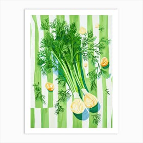 Dill Summer Illustration 5 Art Print