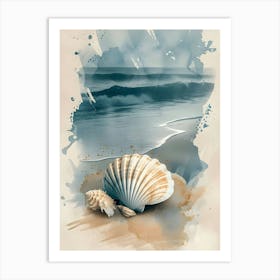 Seashells On The Beach 1 Art Print