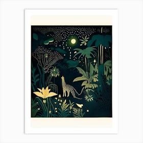 Jungle Nights 5 Rousseau Inspired Art Print