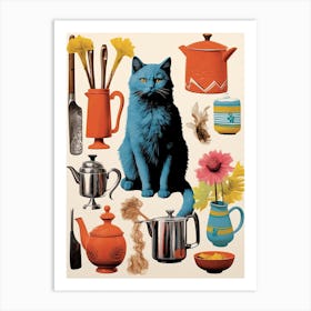Cats And Kitchen Lovers 1 Art Print