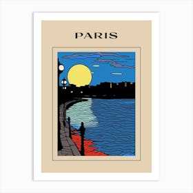 Minimal Design Style Of Paris, France 4 Poster Art Print