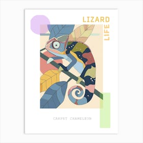 Carpet Chameleon Modern Abstract Illustration 1 Poster Art Print