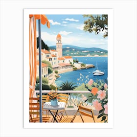 Saint Tropez France 1 Illustration Art Print