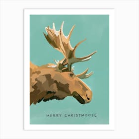Christmas Moose Art Print