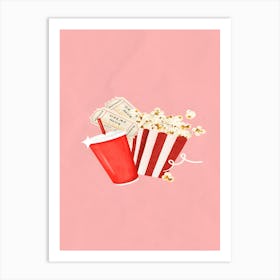 Popcorn And Popcorn Art Print