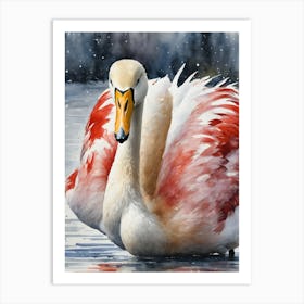 Whooper Swan Art Print