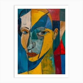 Abstract Of A Woman'S Face 23 Art Print