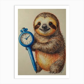 Sloth 33 Art Print