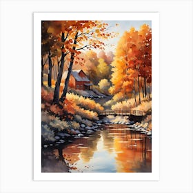 Autumn By The River 4 Art Print