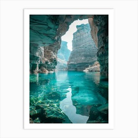 Cave In Oman 1 Art Print