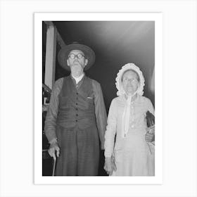 Old Farm Couple In Town On Saturday Afternoon, San Augustine, Texas By Russell Lee 1 Art Print