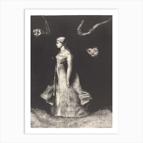 Haunting (Obsession), (1894), Odilon Redon Art Print