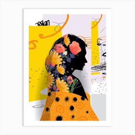 Colorful Portrait Of A Woman Art Print