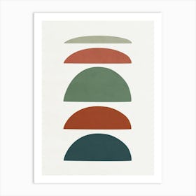 Minimal Shapes - 01 Art Print