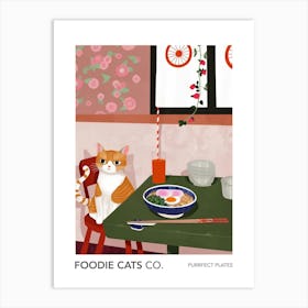 Foodie Cats Co Cat And Ramen In The Kitchen 2 Art Print
