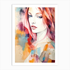 Girl With Red Hair 1 Art Print