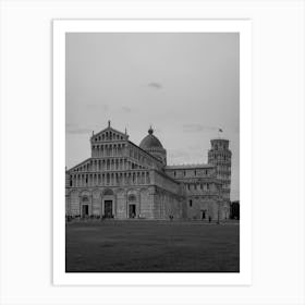 Pisa Cathedral (the Duomo) | Black and White Photography Art Print