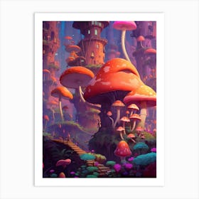 Mushroom Fantasy 2 Art Print