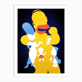 The Simpsons Homer Art Print