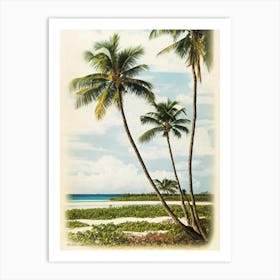 Bantayan Island Beach 2 Philippines Vintage Art Print