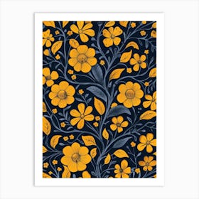 Floral Pattern 15 Art Print