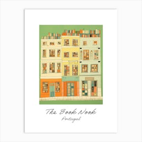 Portugal The Book Nook Pastel Colours 4 Poster Art Print