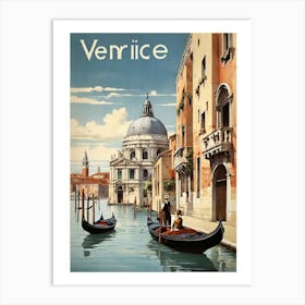 Vintage Travel Poster Venice 9 Art Print 1 1 Art Print