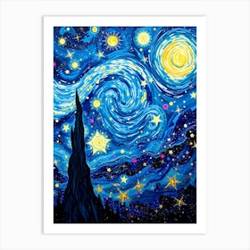 Starry Night 38 Art Print