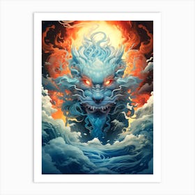 Asian Dragon Art Print