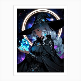 Witch With A Crystal Art Print