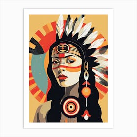 Reviving Tradition: Pop Art Native American Art Print