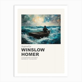 Museum Poster Inspired By Winslow Homer 1 Art Print