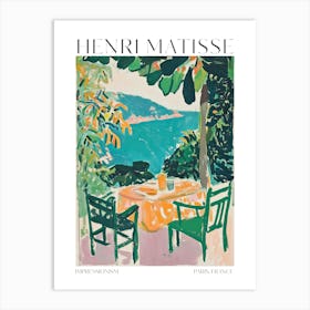 Matisse Art Print Coastal Dining Scene Impressionism Vintage French Poster Modern Reproduction Wall Art Print Poster Framed Art Gift Art Print