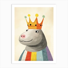 Little Elephant Seal Wearing A Crown Art Print