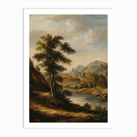 Landscape With A River Art Print