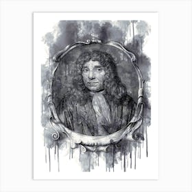 Anthony Van Leeuwenhoek Watercolor Art Print